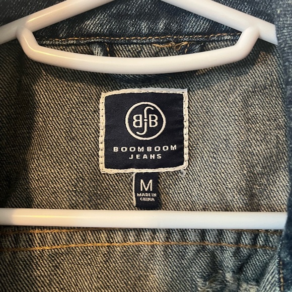 Boom Boom Jeans Blue Jean Jacket Classic Trucker Style - Picture 2 of 4